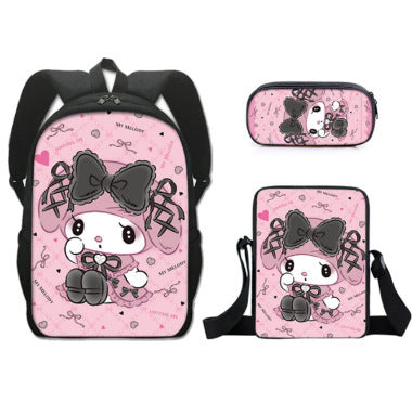 New Cartoon School Bag Printing Custom Bookbag High Quality Backpack Pencil Cases Kids Bags For Girls - Korvel