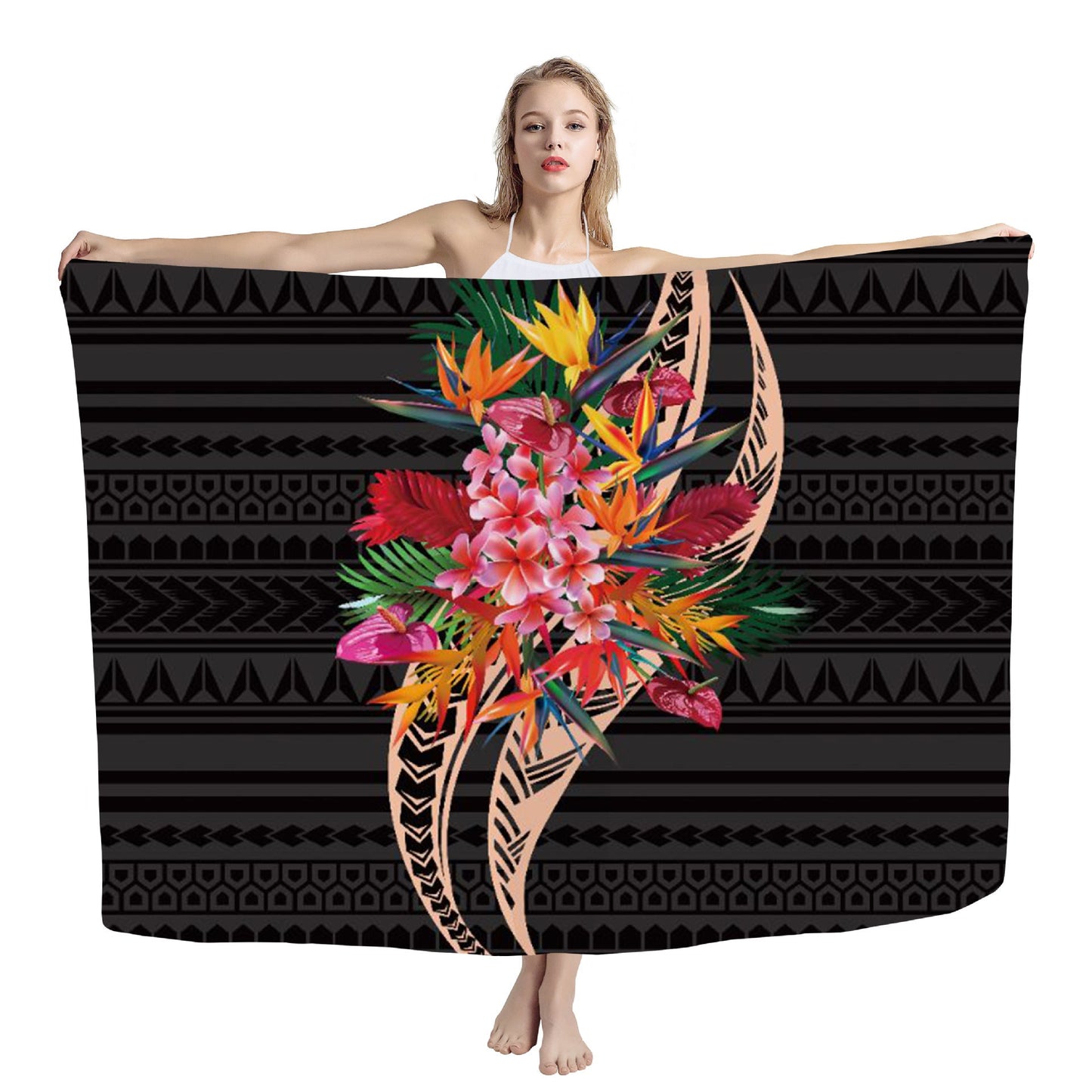Toalla de Playa de Secado Rápido Inspirada en Polinesia