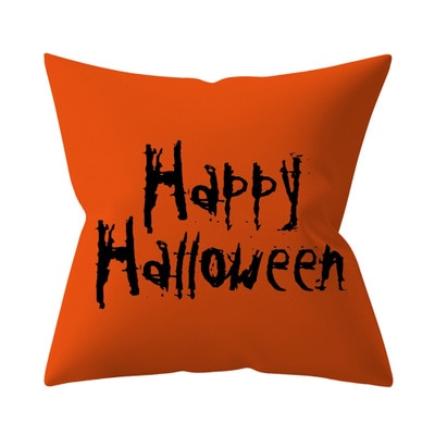 Trick or treat/pumpkin Cushion Cover 45*45cm Happy Halloween Throw Pillow Cover Happy Fall Y'all ghosts Horror Pillowcase - Korvel