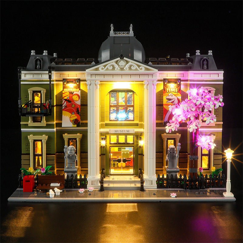 YEABRICKS is compatible with LEGO 10326 Natural History Museum building blocks, LED lighting fixtures, street view toys, and lighting - Korvel