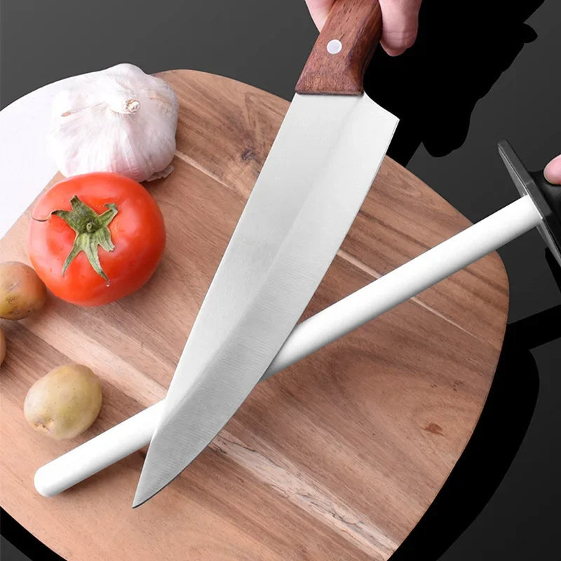 Ceramic Knife Sharpening Rod - 10/12 Inch Professional Tool