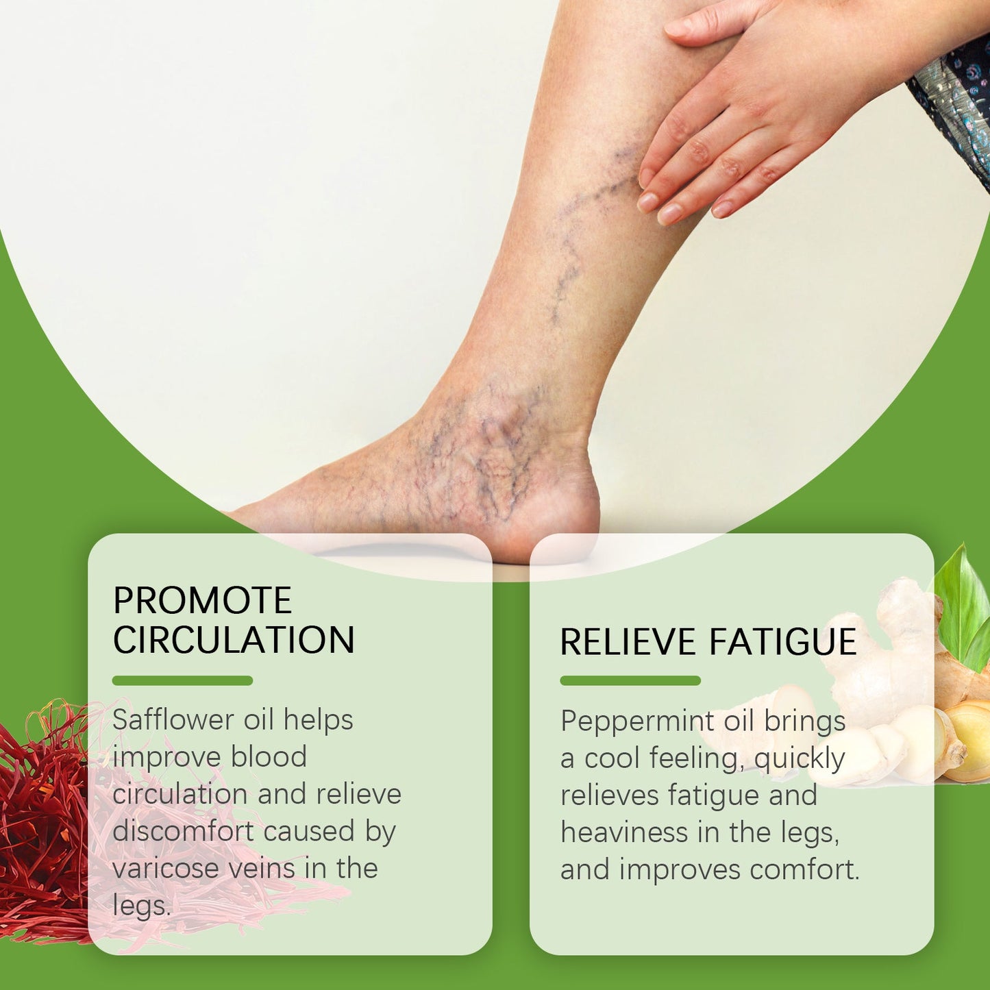 Leg Massage Oil Leg Essential Oil Helps Relieve Leg Tightness And Body Treatment Oil Gently - Korvel