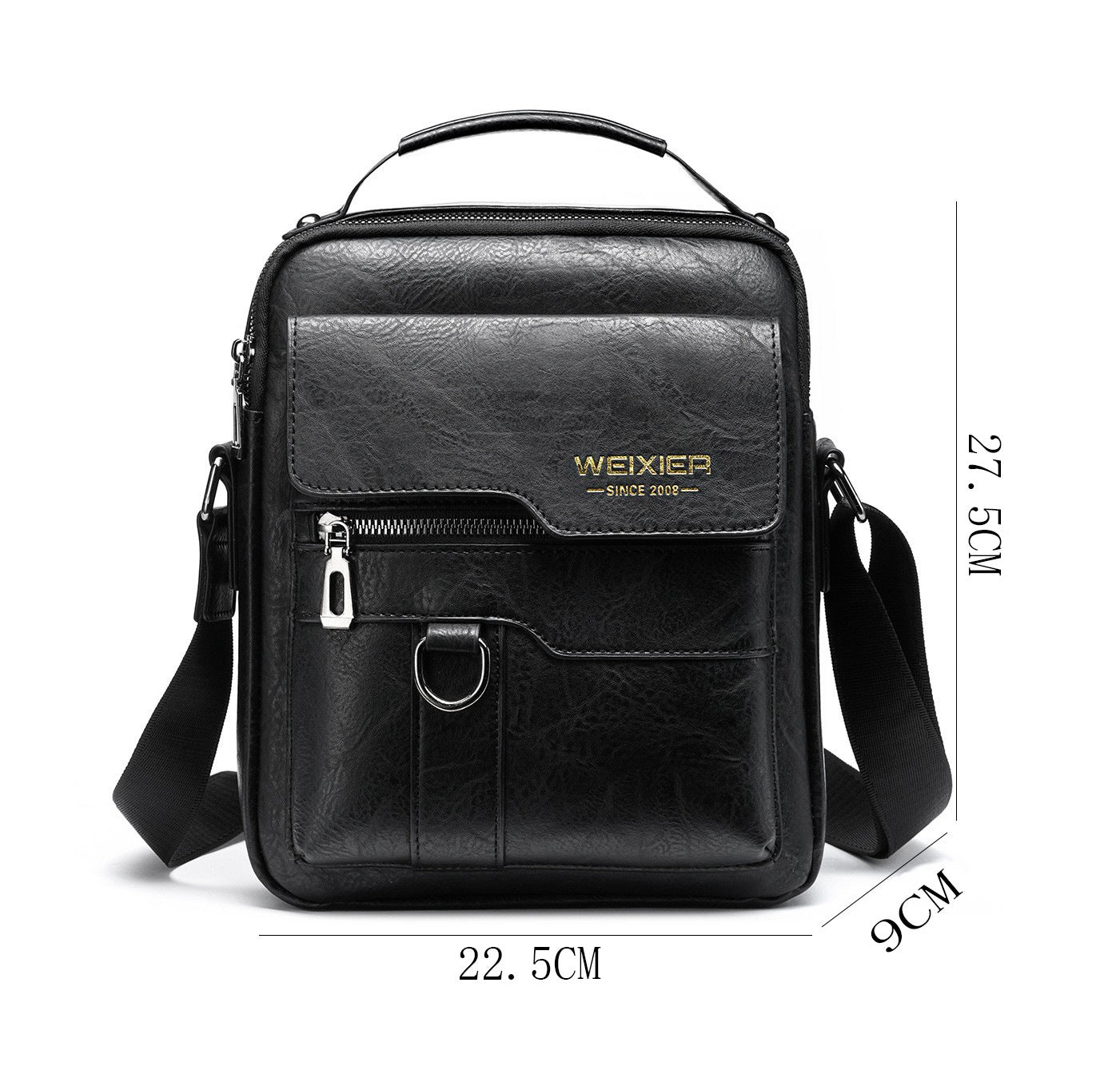 Sac messager pour homme premium - Sac bandoulière en PU cuir élégant