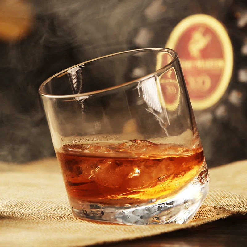 Whiskey glass Tower Of Pisa Inclined Bottom  Wine Rock Glass For Bar NMD Brandy Snifer Chivas Whisky Drinking Cup Verre a Vin - Korvel