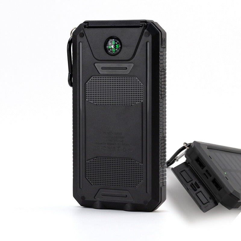 Batterie Externe Solaire Étanche Premium - 20000mAh avec Compas
