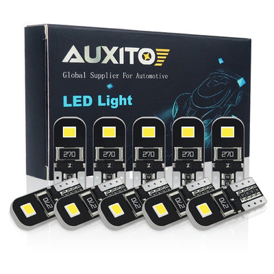 10Pcs W5W T10 LED Canbus Light Bulbs for Audi BMW VW Mercedes Car Interior Dome Light Trunk Lamp Parking Lights Error Free 12V - Korvel