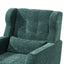 Modern Accent Chair Upholstered Foam Filled Living Room Chairs Comfy Reading Chair Mid Century Modern Chair  (Blackish Green) - Korvel