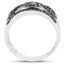 Bague de fiançailles en argent sterling avec diamant bleu véritable de 0,32 carat