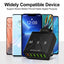 Standard 65W fast charging Korean standard mobile phone charger 6USB multi port fast charging head travel charger - Korvel
