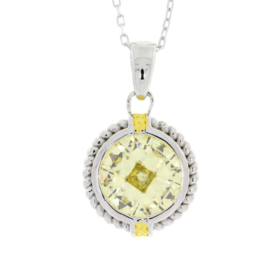 Pendentif de mode en zircon cubique en argent sterling