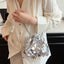 Drawstring Sequin Crossbody Bag - Korvel