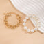 Hot selling geometric bead bracelet for women's fashion, exaggerated large round bead imitation pearl Bracelet - Korvel