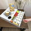 Premium Microwave Stand with Pull-Out Drawer - Space-Saving Organizer