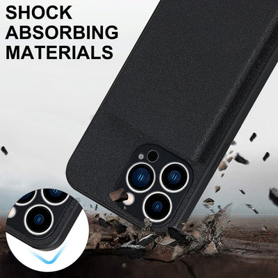 Coque de portefeuille en alliage d'aluminium premium pour iPhone 14 Pro Max