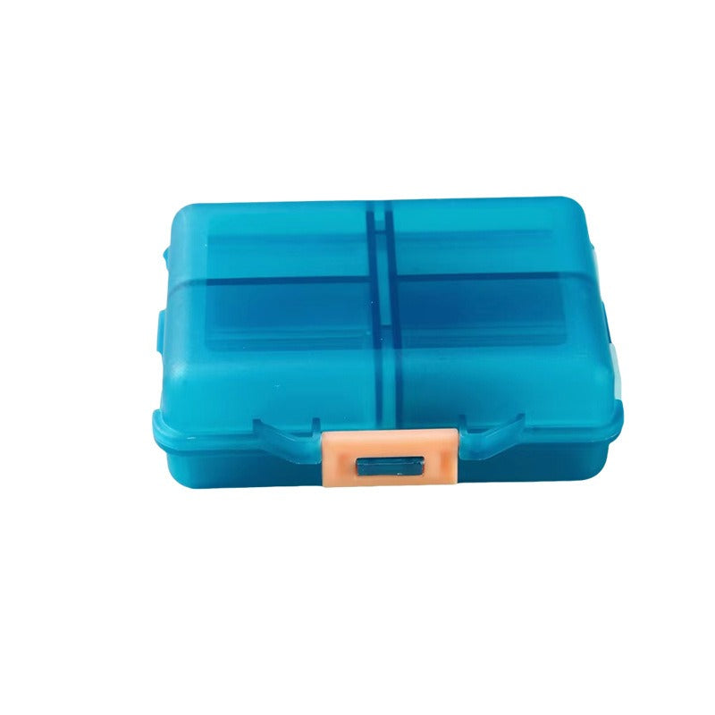 Portable travel medicine box, dustproof sealed small medicine box for the elderly, mini storage box - Korvel