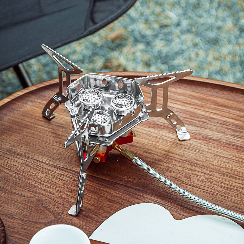 Design Camping Gas Stove Delicate Appearance Outdoor Hiking Portable Gas Stov - Korvel