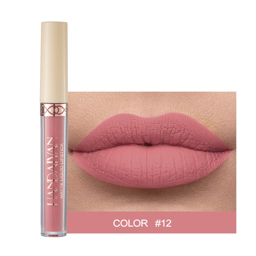 HANDAIYAN Popular Matte Matte Velvet 12 Colors Lip Gloss Liquid Lipstick Lip Glaze - Korvel