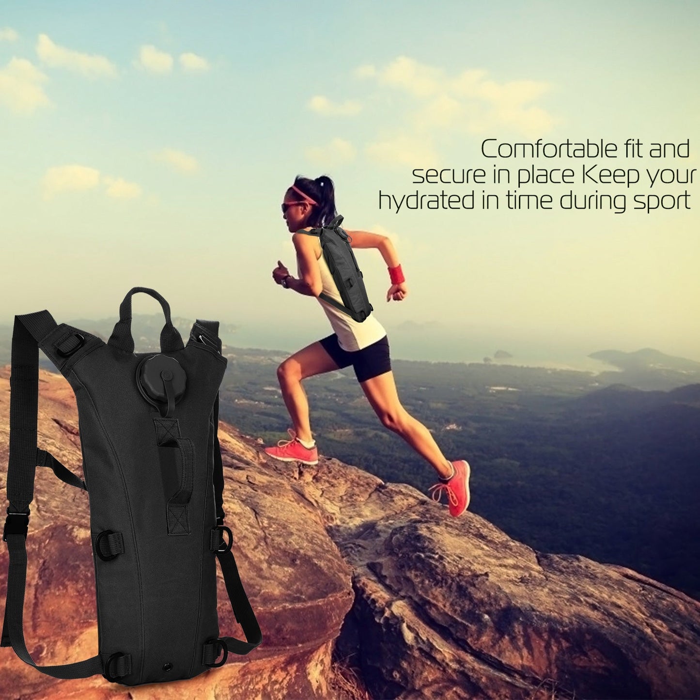 iMounTEK Tactical Hydration Pack with 3L Water Bladder
