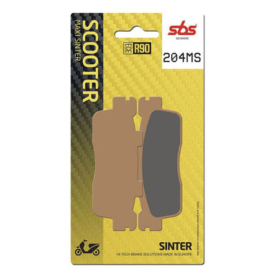 Plaquettes de frein sinterisées SBS Scooter Hi-Tech 204MS