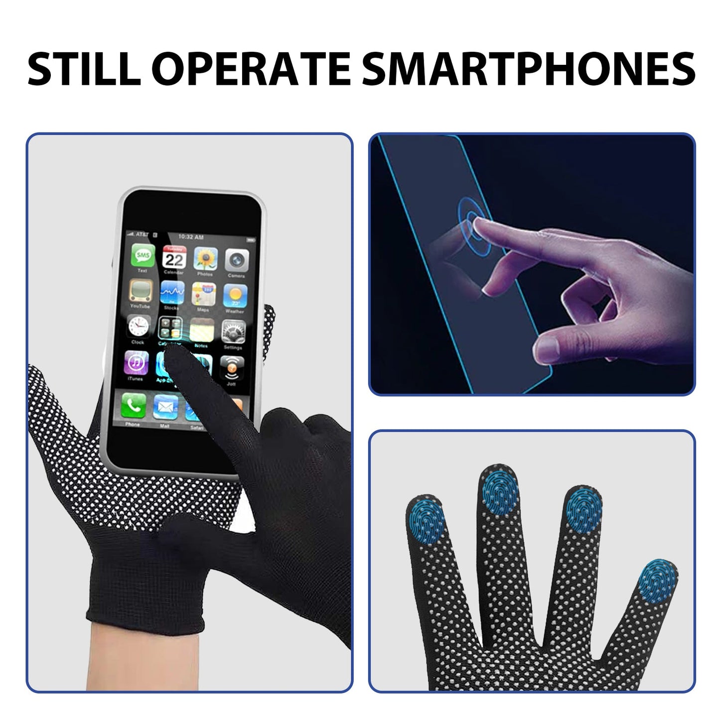 HouKea Titanium Ionized Far Infrared Comforting & Support Gloves, Relief Wrist Thumb Joint Stiffness Soreness Swelling Wrist Gloves - Korvel