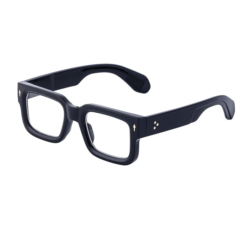 Fashionable boxy sunglasses for men with a simple frame that can be paired with nearsighted glasses - Korvel