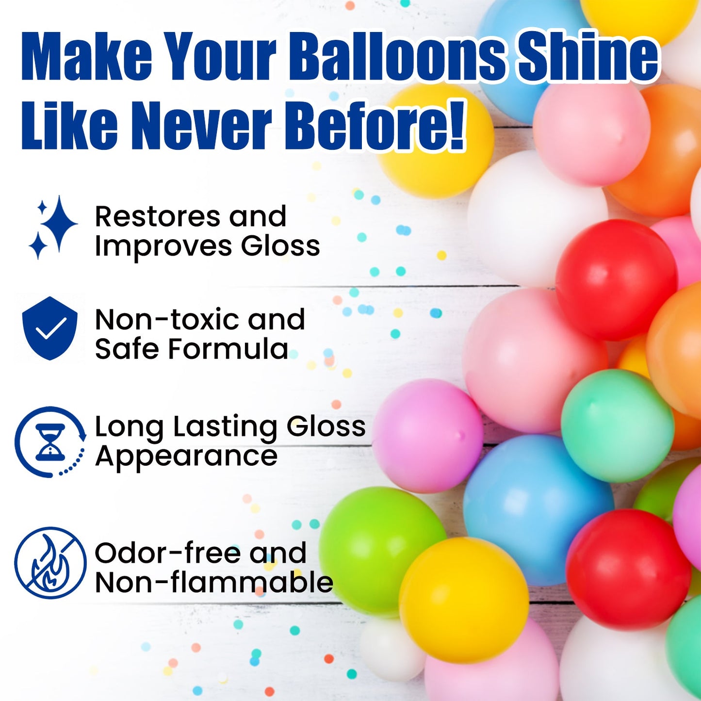 Balloon Shiny Spray for Enhanced Gloss and Appearance