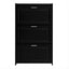 U-Can Shoe Storage Cabinet for Entryway with 3 Flip Drawers, Modern Shoe Organizer Cabinet, Free Standing Shoe Rack Black - Korvel