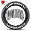 [One-piece set] Tire letter sticker one-piece set One-piece set Suitable for 4 tires No accessories included - Korvel
