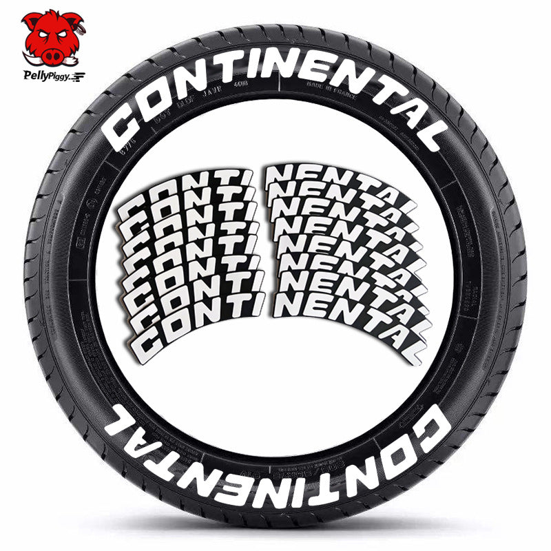 [One-piece set] Tire letter sticker one-piece set One-piece set Suitable for 4 tires No accessories included - Korvel