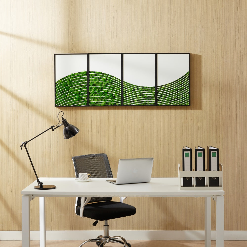 WaveMoss Metal Wall Art 4-Piece Set