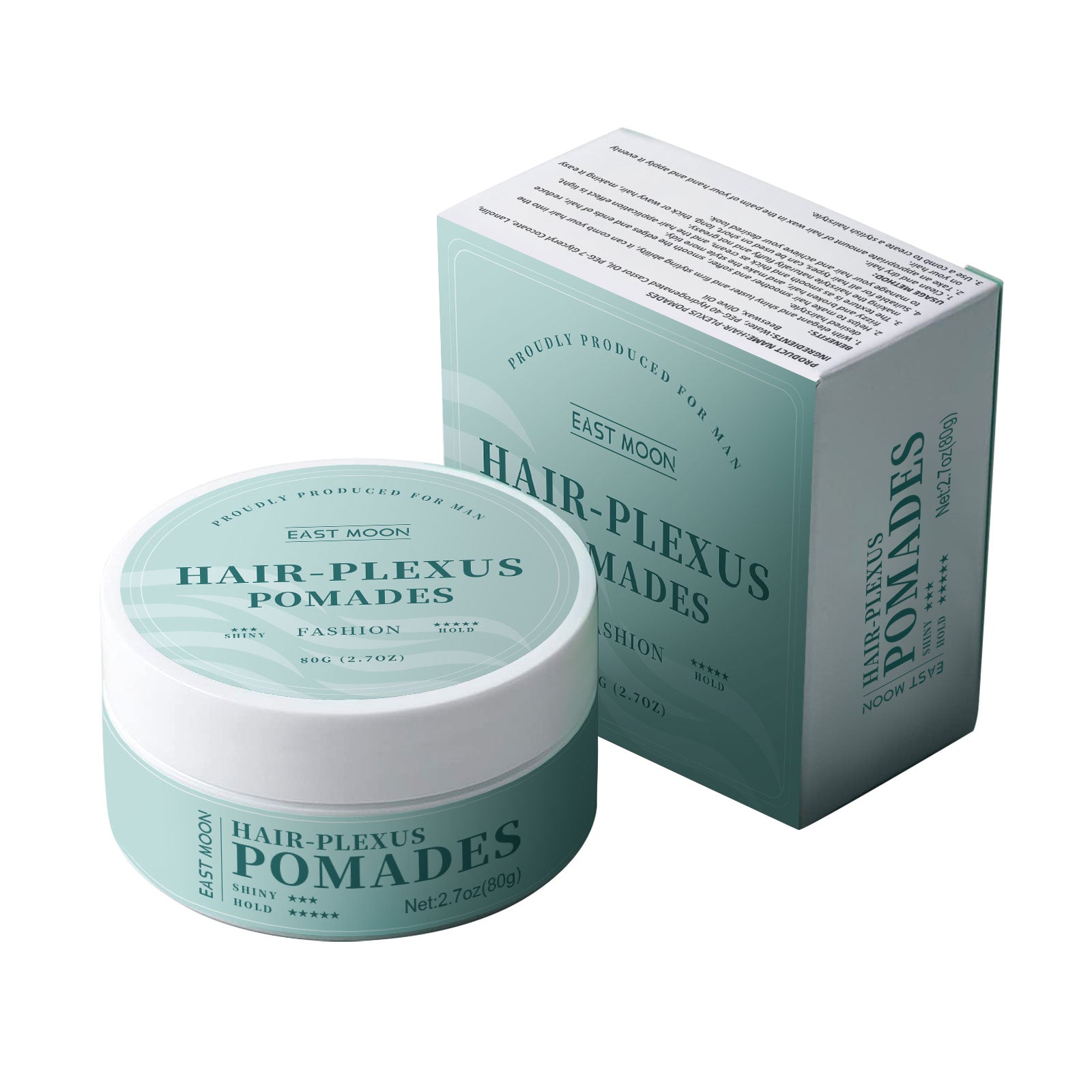Hair-Plexus Pomades, Anti-Frizz Hair Care Moisturizing Shine Styling Gel Natural Volume - Korvel