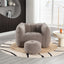 Soft Bean Bag Chair with High Resilient Foam(Chips)for living room and bedroom,Comfortable Square Lazy Sofa with Footstool - Korvel