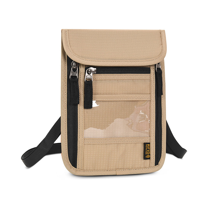 Multifunctional Passport Bag with Ticket Clip - Large Capacity