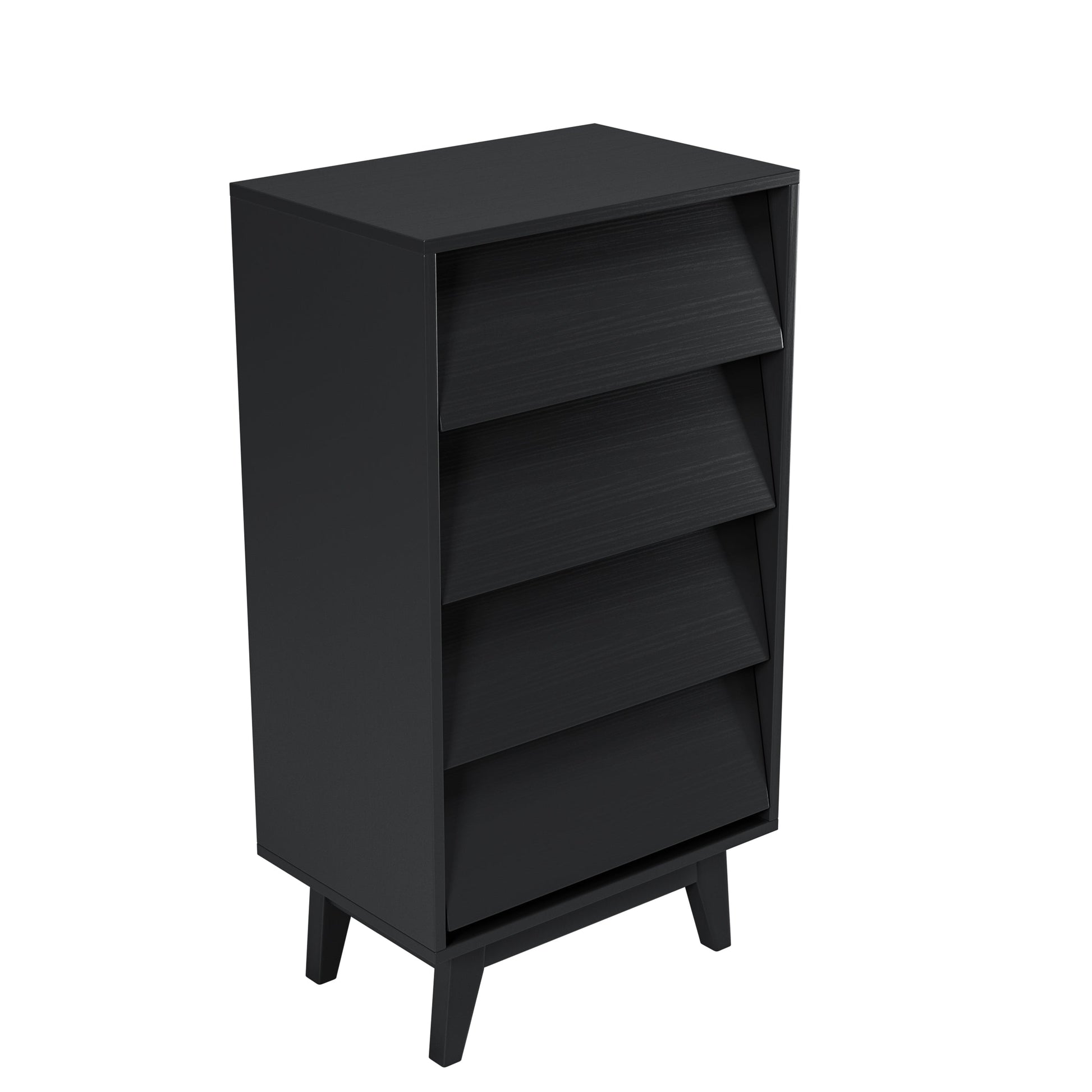 4 Drawer Double Dresser Features Vintage-style and Bevel Design - Korvel