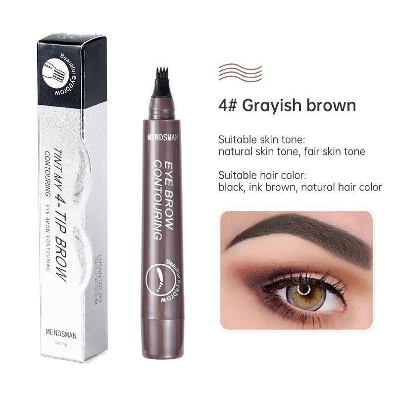 Long Lasting 5 Colors Sketch Liquid Eye Brow Pencil Waterproof Microblading Tattoo Fork Tip Eyebrow Pencil - Korvel