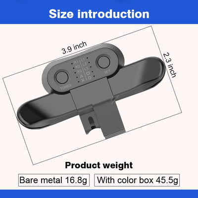Programmable Back Button Extension for PS4 Controllers