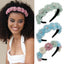 Fashionable fabric flower stamen flower hair hoop for women - Korvel
