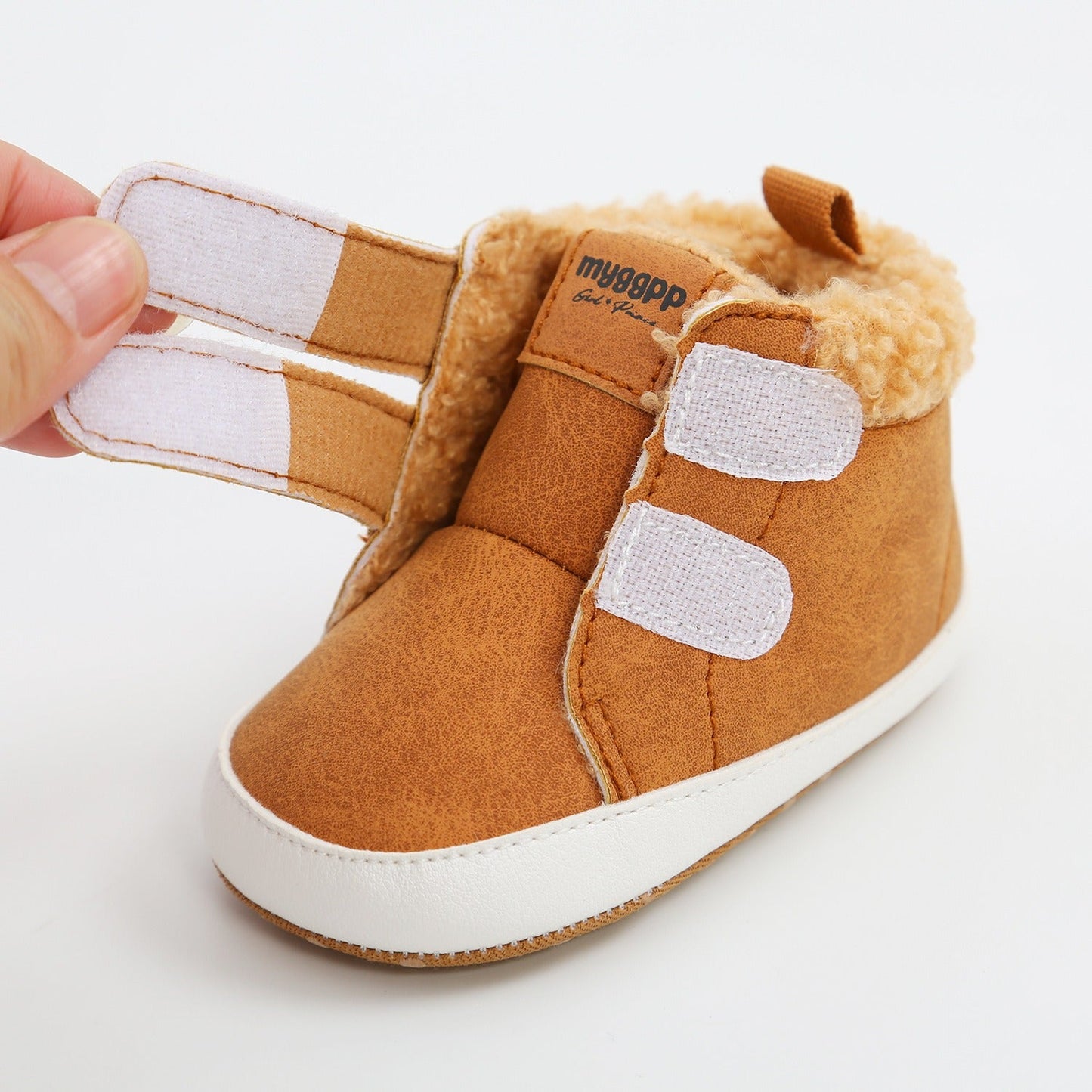 High Top Autumn And Winter Baby Shoes Baby Shoes Walking Shoes Warm Shoes M2035 - Korvel