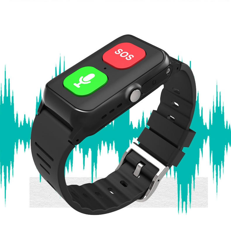 A70 Elderly GPS Positioning Watch Locator With Heart Rate Measurement Body Temperature Smart Bracelet - Korvel
