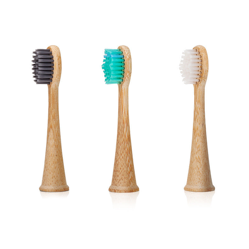 Bamboo toothbrush head compatible with Philips HX3/6/9 series electric toothbrush DuPont hair bamboo toothbrush head - Korvel