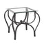 Conjunto de Mesa de Café Elegante de 3 Piezas con Vidrio Templado