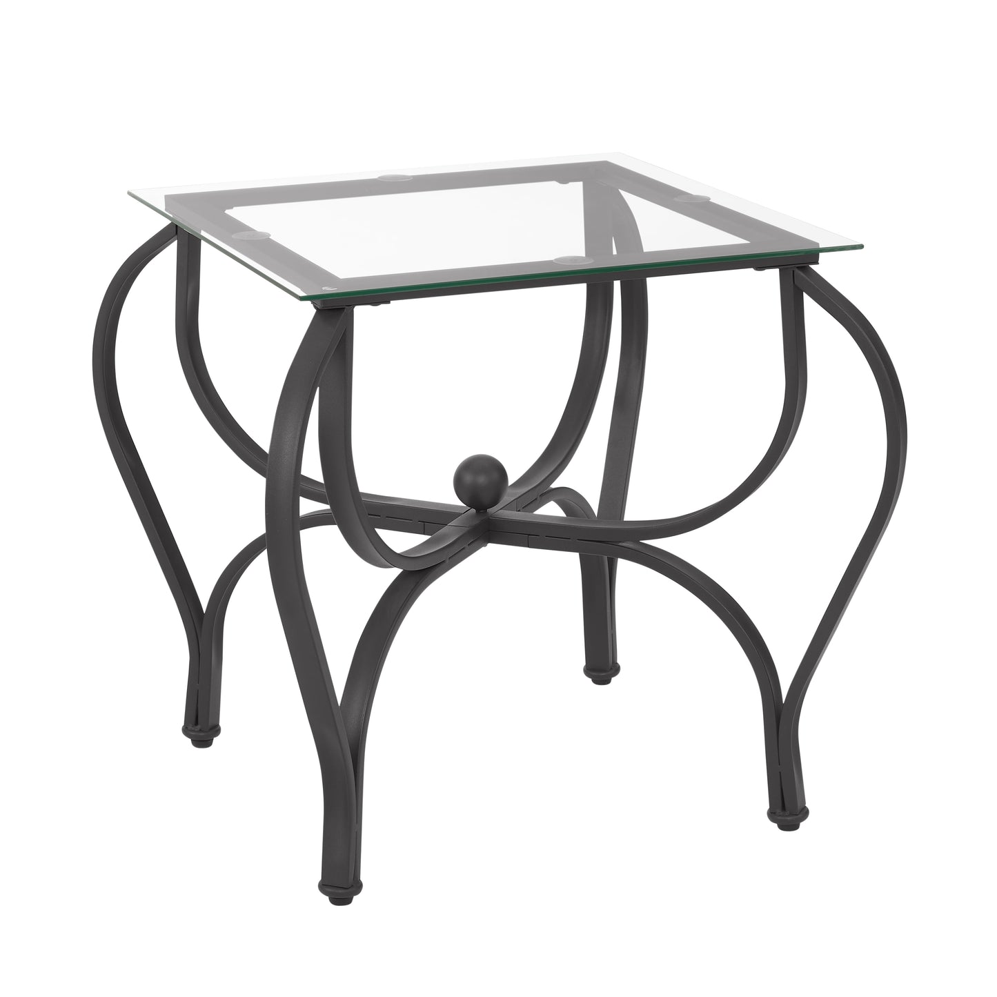 Conjunto de Mesa de Café Elegante de 3 Piezas con Vidrio Templado