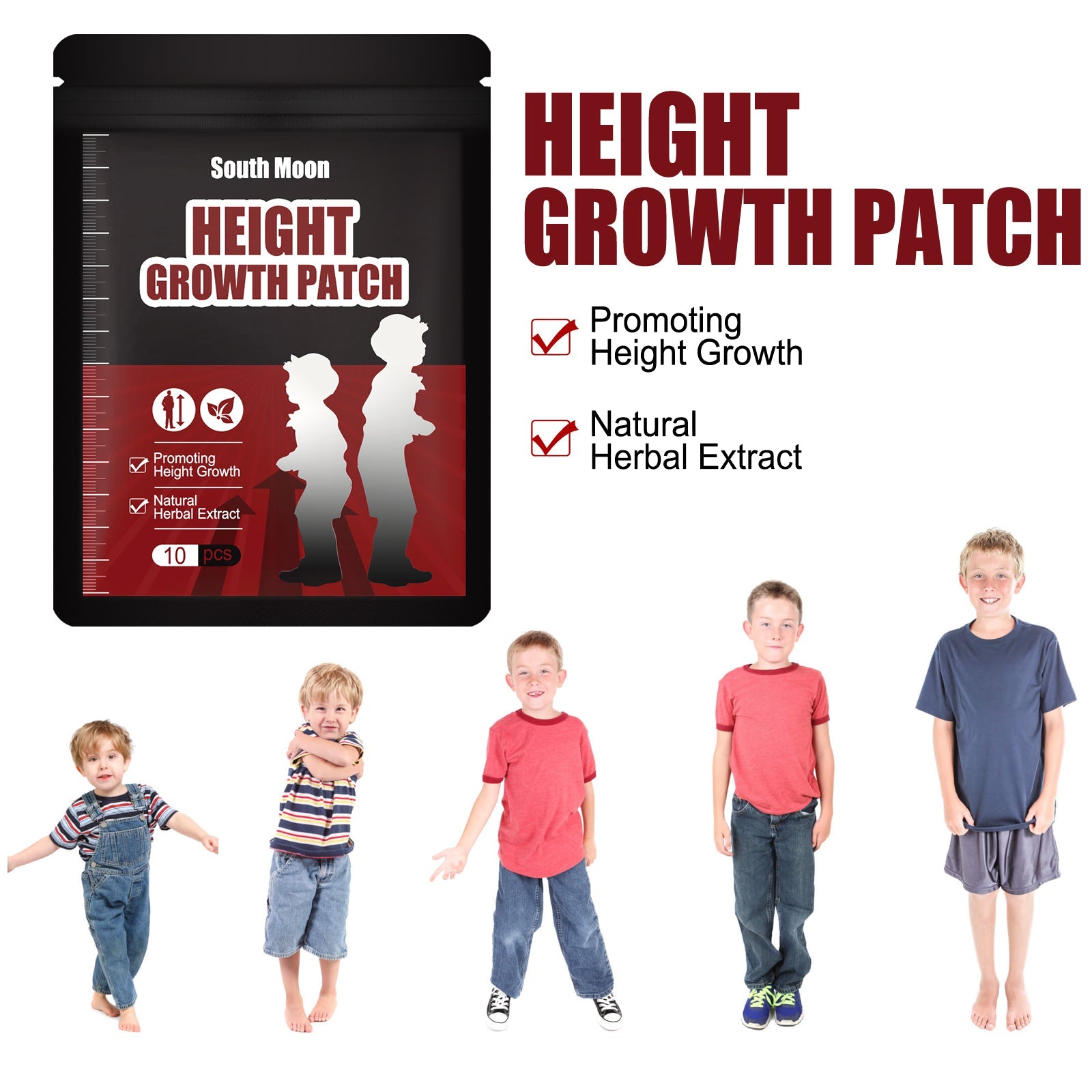 Body Care Growth Stickers, Plantar Acupoint Stimulation Patch For Adults And Children - Korvel