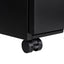 Locked three drawer storage mobile metal filing cabinet with pre installed wheels under the desk filing cabinet - Korvel