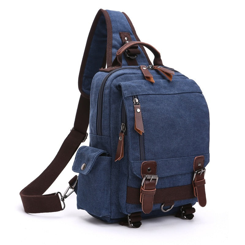 Canvas Backpack Men Travel Back Pack Multifunctional Shoulder Bag for Women Laptop Rucksack School Bags Female Daypack - Korvel