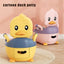 Children's Pot 1-6 Years Old Upgraded Cute Duck Baby Toilet Seat Baby Potty Portable Stool Boys & Girls Safe Trainer Seat WC - Korvel