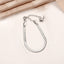 Elegant Blade Chain Bracelet with Heart Pendant for Women