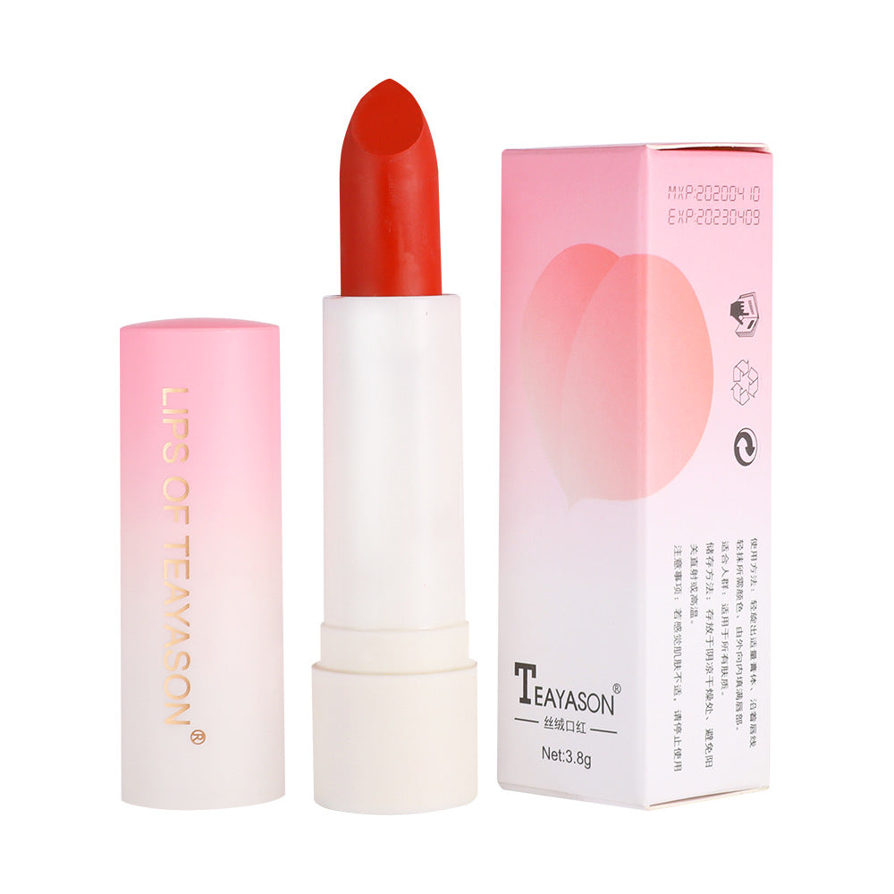 Matte Velvet Retro Red Peach Lipstick