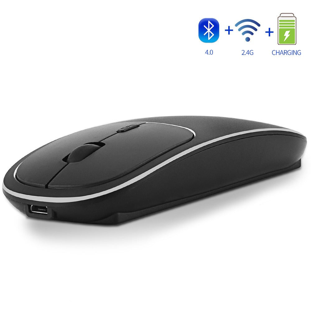 Premium Aluminum Dual-Mode Wireless Bluetooth Mouse