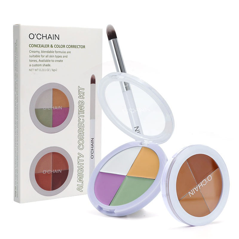 O'CHAINFour-color concealer set to cover spots, acne, dark circles, tear trough concealer - Korvel